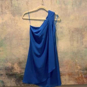 JS Boutique one shoulder royal blue dress